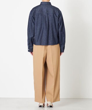 NAVE 【ReNave・セットアップ可/洗える】マーセライズデニムシャツ ネイビー系