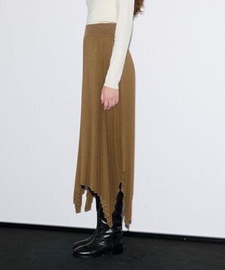 JOSEPH プリーテッドフランネル　プリーツスカート Khaki
