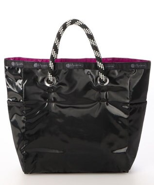 LeSportsac MEDIUM 2 WAY TOTE/２ウェイパープル/ブラックシャイン ２ウェイパープル/ブラックシャイン