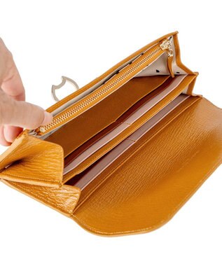 tsumori chisato CARRY ネコおこし 長財布 かぶせタイプ イエロー