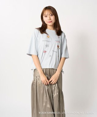 OP／FILA 【Ocean Pacific×ハローキティ】ラッシュTシャツ グレー