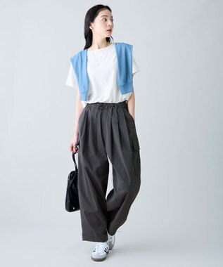 ANY 楽映えドルマンスリーブブラウス（セットアップ着用可） エクリュ