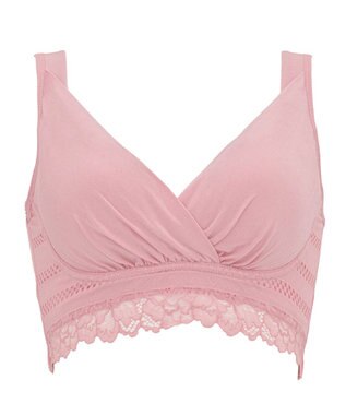 BRADELIS New York 【BRADELIS Me / ノンワイヤーブラジャー】オールインワンブラ ナイトブラ 補正 下着 24時間ラクに着用 綿混 しっかりフィット ブラデリス ME122105 ミスティーピンク