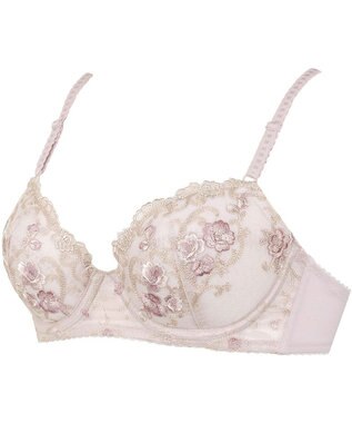 Wing ブラジャー 軽くしなやかな樹脂ワイヤー ソフトなつけごこち ボリューム調整が可能 【しなやかワイヤーブラ】 Aカップあり 小さいサイズ ブラ KB2427 ウイング／ワコール ラズベリー