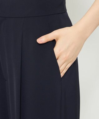 uncrave 【撥水・UVカット・接触冷感・洗濯機洗い可】クールタッチツイル ストレートパンツ ダークネイビー