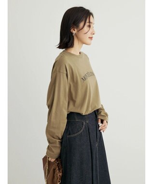 Green Parks オーバーサイズロゴチュニック Khaki