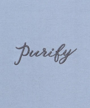 J.PRESS LADIES エンブロイダリー ロゴ Tシャツ サックスブルー系