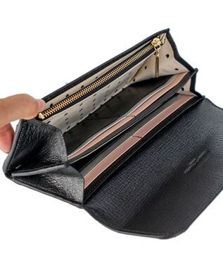 tsumori chisato CARRY ネコおこし 長財布 かぶせタイプ ブラック