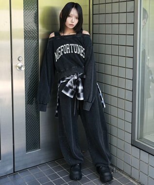 WEGO ドッキングオフショルショートスウェット 柄3