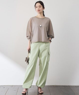 自由区 S ライトメッシュ プルオーバー ベージュ