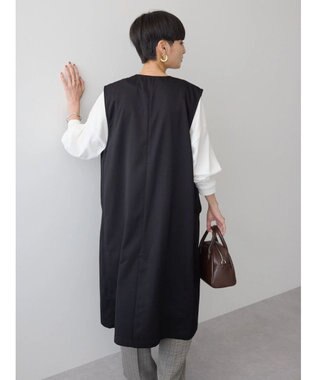 AMERICAN HOLIC ロングＶネックジレ Black