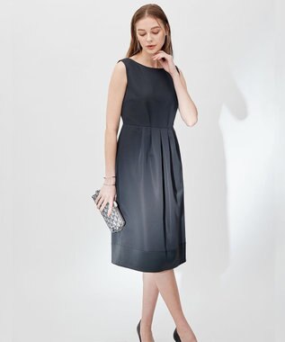 23区 L 【APPLAUDIR】グログランロイヤル ドレス ネイビー系