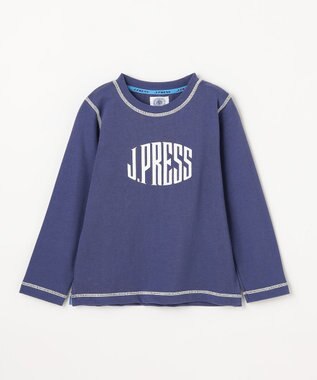 J.PRESS KIDS 【100-130cm】20/2 天竺ロゴ カットソー ダルブルー系