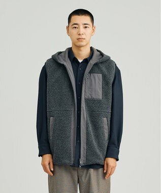 J.PRESS YORK STREET 【UNISEX】リバーシブル ボアベスト