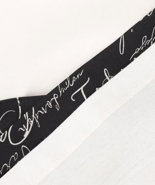 ICB 【30th ANNIVERSARY】5cityプリント コンビカットソー オフホワイト×ブラック