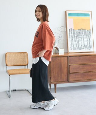 Green Parks ５分袖刺繍ロゴトレＴＥＥ Orange