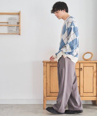 WEGO オーバーフィットパターンカーディガン 柄1