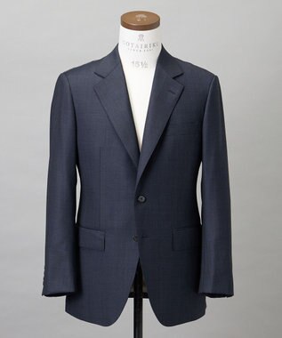 GOTAIRIKU 【Loro Piana Fabric】365 通年スーツ(ネイビー×格子) ネイビー系4