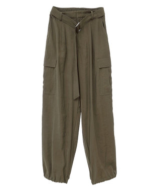 YECCA VECCA ベルテッドカーゴパンツ Khaki