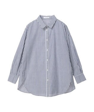 Green Parks アソートストライプシャツ Navy