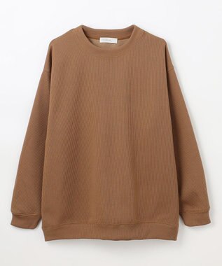 ANY L 【洗濯機可】ダブルフェイスジャージープルオーバー キャメル