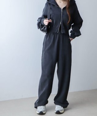 WEGO ショートZIPパーカー スミクロ