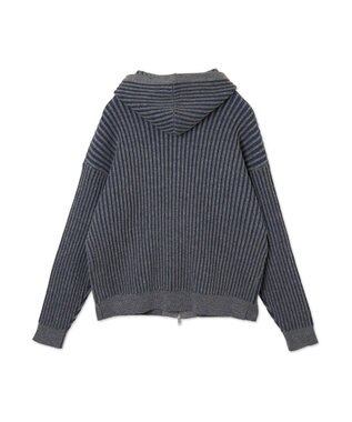 WEGO ヴィンテージライクZIPパーカー ブルー