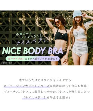 San-ai Resort（三愛水着楽園） 【San-ai Resort×PEACH JOHNコラボ】【ナイスバディ水着】パフスリーブワイヤービキニ　9M・11L　【San-ai Resort（サンアイリゾート）】 ホワイト