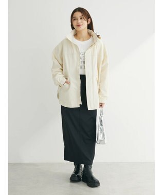 Green Parks チュールドッキングロゴプルオーバー White