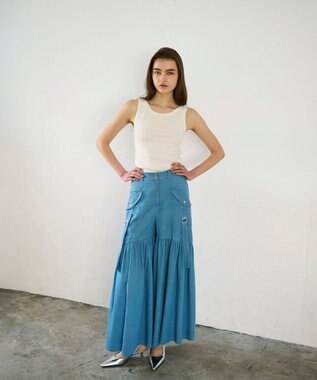 GRACE CONTINENTAL ワークワイドパンツ