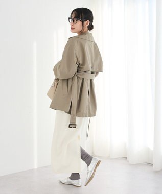 CRAFT STANDARD BOUTIQUE ワイドカフスミディトレンチコート Khaki