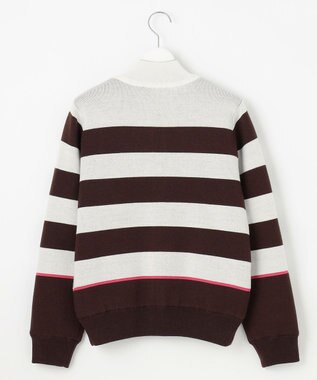 23区GOLF 【WOMEN】リバーシブルニットブルゾン ダークブラウン系2