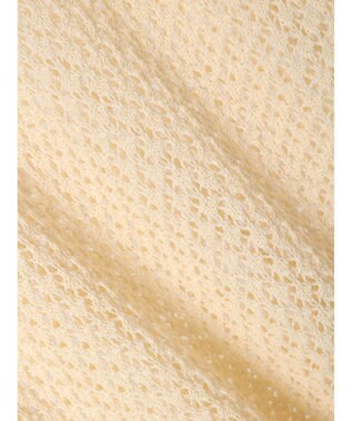 earth music&ecology メッシュ編みニットプルオーバー Ivory