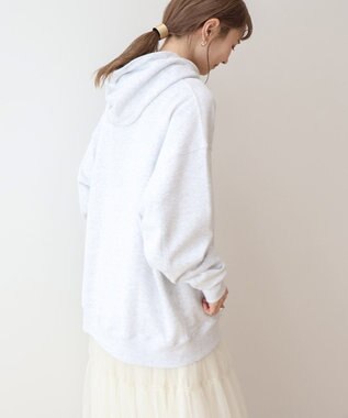 AMERICAN HOLIC フロッキーロゴプリント裏毛パーカー Gray Mixture