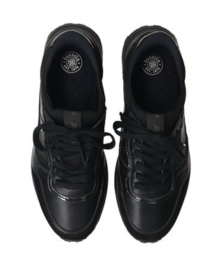 INTER-CHAUSSURES 【BUSSOLA】撥水スリッポンスニーカー​ ブラック