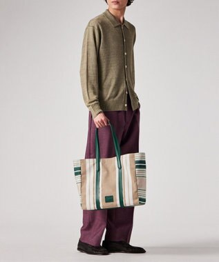 Paul Smith ウーブンストライプ トートバッグ グリーン