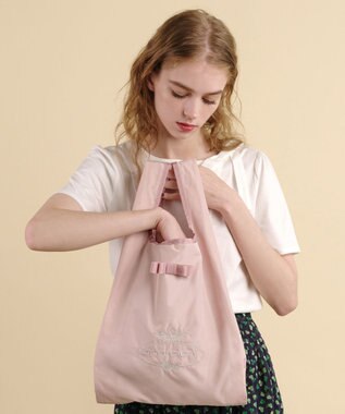TOCCA 【WEB＆一部店舗限定】【折り畳み収納可能】POINT OF RIBBON ECOBAG エコバッグ