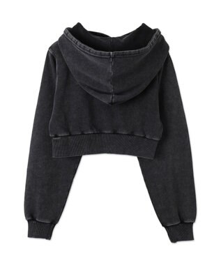 WEGO グラフィックアシッドウォッシュショートプルパーカー 柄2