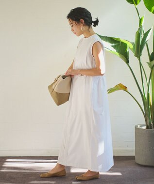 #Newans 【ANSWER for モダンベーシック】ビブヨークデザインワンピース ホワイト系