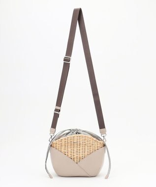 Y'SACCS 【ムック本掲載】ウィッカーバスケットショルダー ライトベージュ