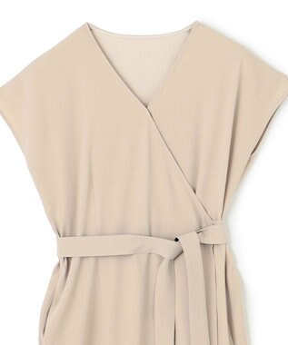 BEIGE， 【洗える・L-size】CINDY / ラップワンピース Sand x Black