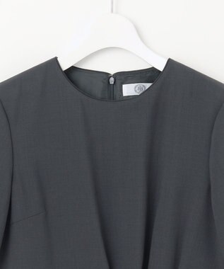 J.PRESS LADIES S 【セットアップ対応・洗える】DRYウーステッド ワンピース グレー系