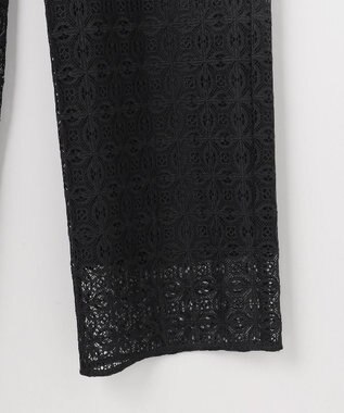 自由区 S ジオメトリックレース パンツ ブラック