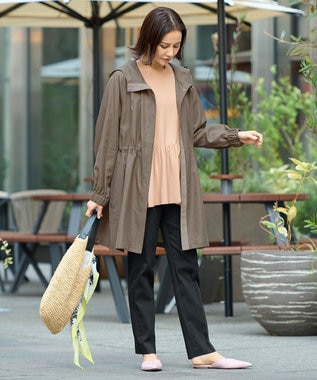 自由区 【XSサイズ～/洗える】シアー ライトコート ブラウン系