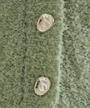 WEGO 【ANGIE VINTAGE】リボンヤーンVネックニットカーディガン グリーンその他