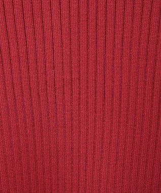 CRAFT STANDARD BOUTIQUE 洗える/とてもちクルーネックリブニットプルオーバー Red