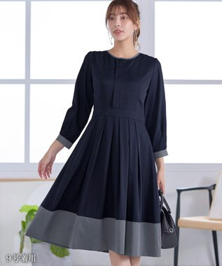 Tiaclasse 【セレモニー・新色追加】キーネックフレアワンピース