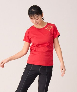 Chacott バックアクセントTシャツ レッド