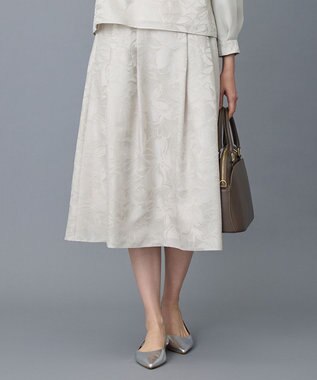 自由区 【セットアップ対応】フラワーオパールプリント スカート