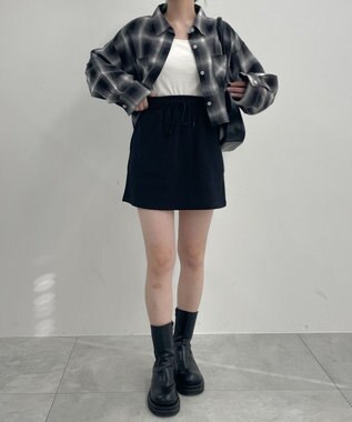 WEGO スウェットミニスカート ブラック